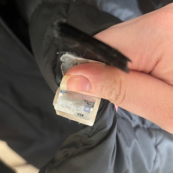 The North Face Down filled Black Puffer Parka Winter Coat SZ Small - Picture 5 of 9